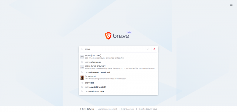 is brave search engine safe